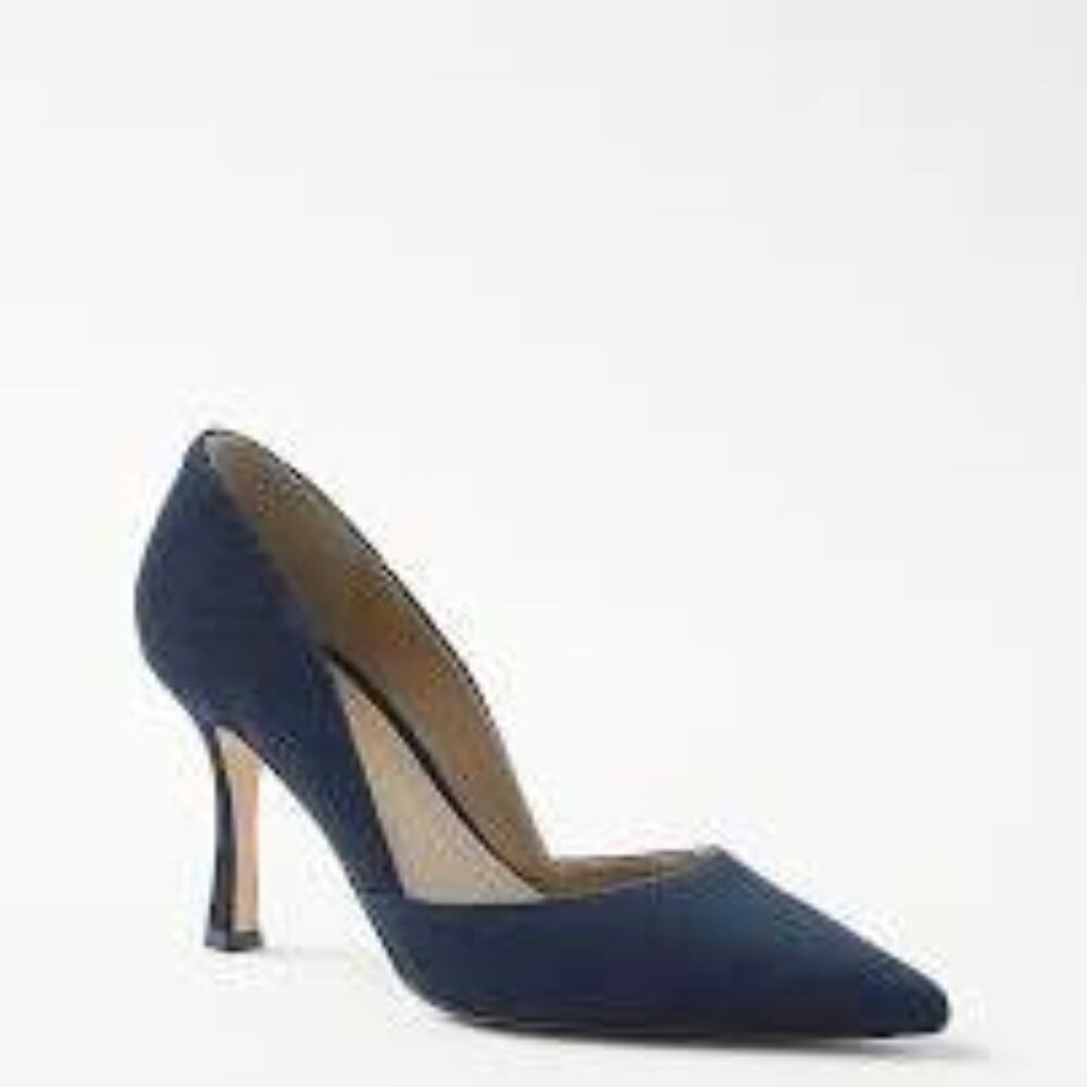 Ann Taylor Azra Suede Classic Black Pumps 8M